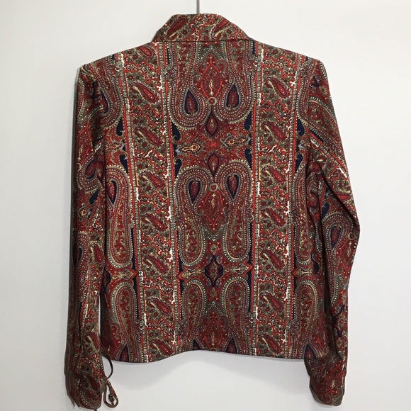 Vintage 1970s Paisley Top Blouse by TEMPTATION - Picture 5 of 13